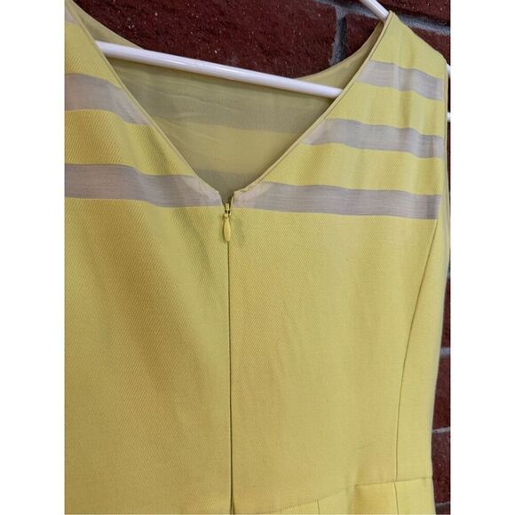 Lafayette 148 Yellow Fit & Flare Dress *note - Picture 7 of 13